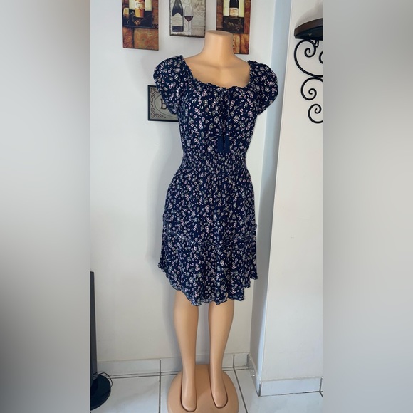 EXCELLENT CONDITIONS DRESS FLORAL PRINT SIZE L - Picture 2 of 8